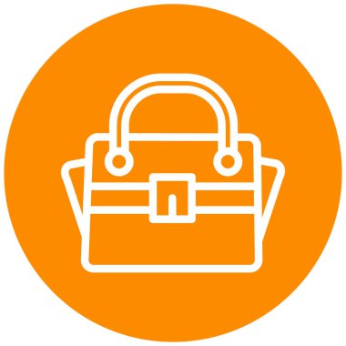 Çanta. Web simgesi basit illüstrasyon