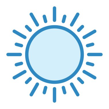 Güneş Simgesi Vektör illüstrasyonu