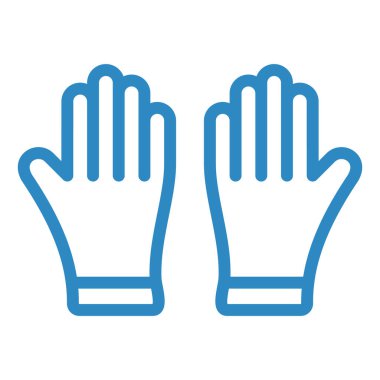 Eldiven. Web simgesi basit illüstrasyon