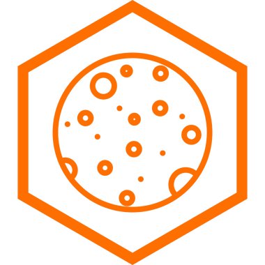 Ay ikonu vektör illüstrasyonu