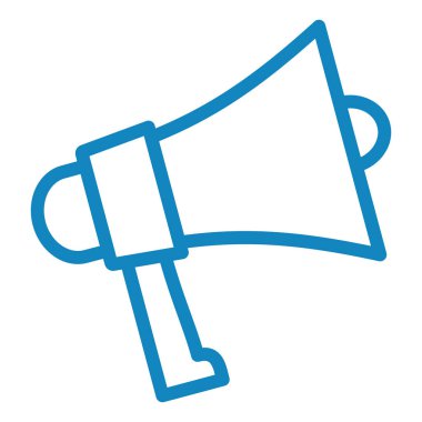 Megafon. Web simgesi basit illüstrasyon