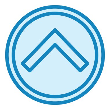 Web, mobil ve bilgi grafikleri için ok simgesini yükselt. vektör el çizilmiş renk