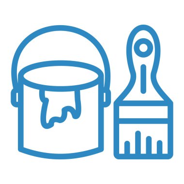 boya kovası, vektör illüstrasyonu