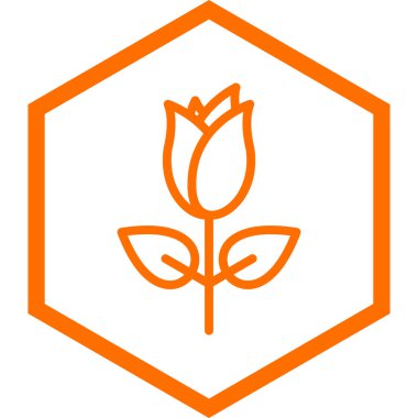 çiçek vektör simgesi gösterimi