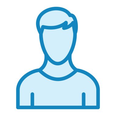 Adamım. Web simgesi basit illüstrasyon