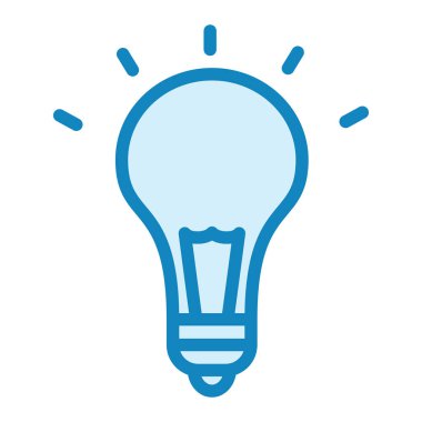 Kolayca değiştirebilen ya da düzenleyebilen ampul vektör simgesi