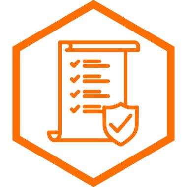 Belge simgesinin vektör illüstrasyonu