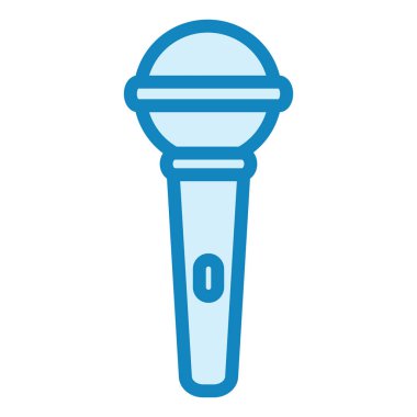 Mikrofon. Web simgesi basit tasarım