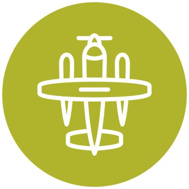 Uçak. Web simgesi basit illüstrasyon