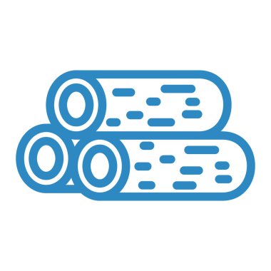 Wood Log modern simge vektör illüstrasyonuName 