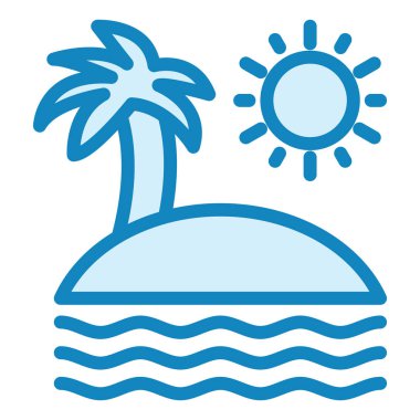 Günbatımı modern simge vektör illüstrasyonu 