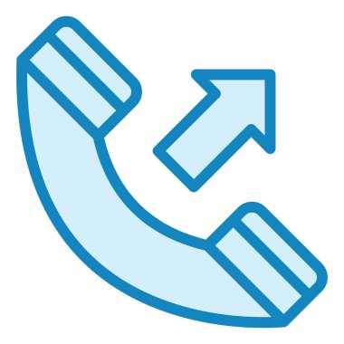 Gelen arama. Web simgesi basit illüstrasyon 