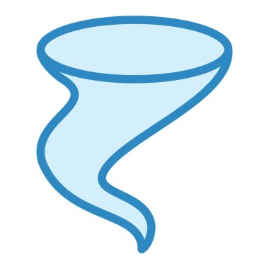 Kasırga ikonu. Ağ için denizanası vektör simgelerinin basit çizimi