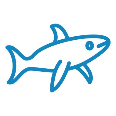 Balık. Web simgesi basit illüstrasyon