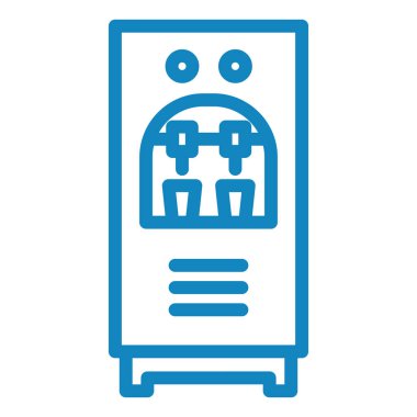 su makinesi simgesi, vektör illüstrasyonu basit tasarım 