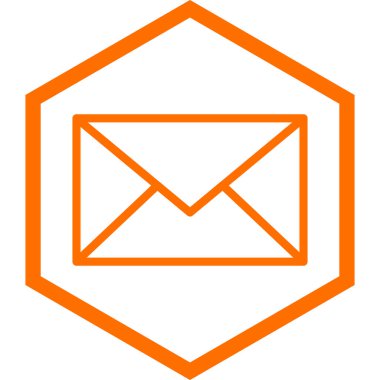 zarf simgesi, vektör çizimi