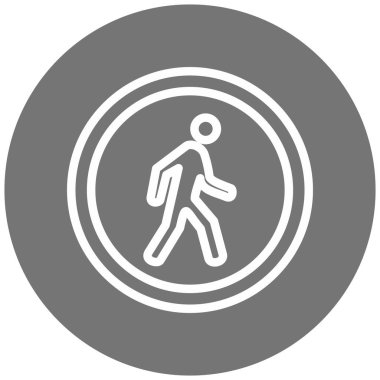 Yol simgesi, vektör illüstrasyonu