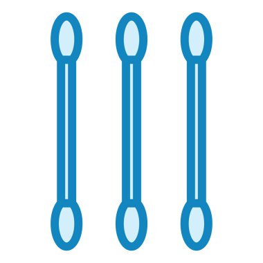 Cotton Buds modern simge vektör çizimi