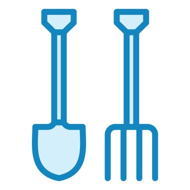 Bahçe aletleri. Web simgesi basit tasarım