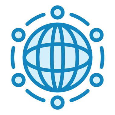 Uluslararası İlişkiler Modern ikon vektör illüstrasyonu