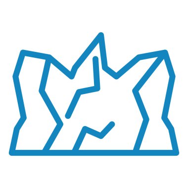 iceberg simgesi, vektör illüstrasyonu basit tasarım