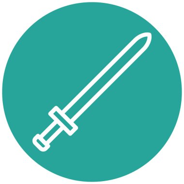 kılıç simgesi vektör illüstrasyonu