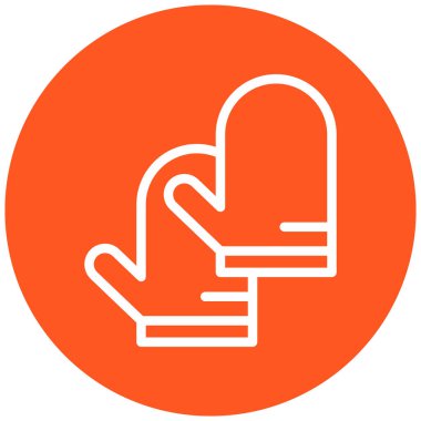 Eldiven. Web simgesi basit illüstrasyon