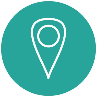 konum. Web simgesi basit illüstrasyon