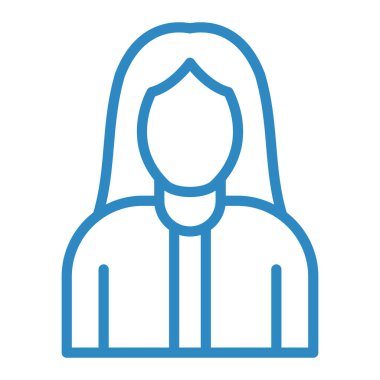 Kadın avatar. Web simgesi