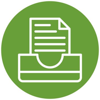 Belge. Web simgesi basit tasarım