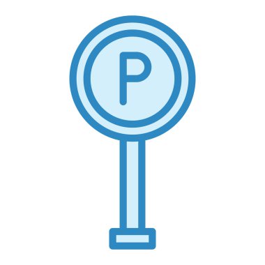 park modern simge vektör illüstrasyonu 