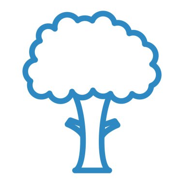 ağaç simgesi vektör illüstrasyonu