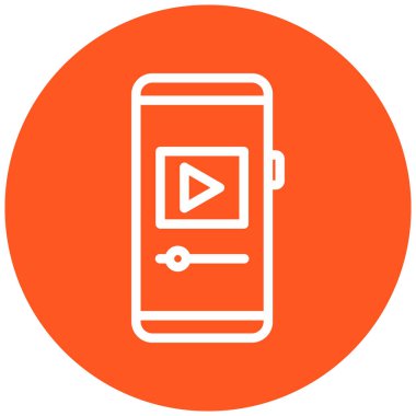 Cep telefonu simgesi, vektör illüstrasyonu