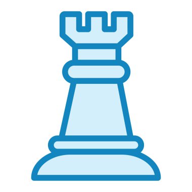 Satranç taşı. Web simgesi basit illüstrasyon