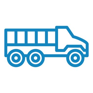 kamyon vektör çizgisi simgesi