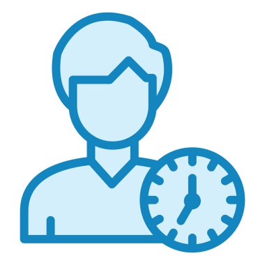 Kolayca düzenleyebilen veya düzenleyebilen zaman yönetimi vektörü simgesi