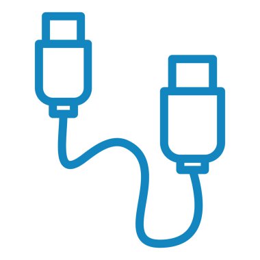 USB Tak vektör satırı simgesi