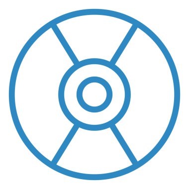 CD mi? Web simgesi basit illüstrasyon