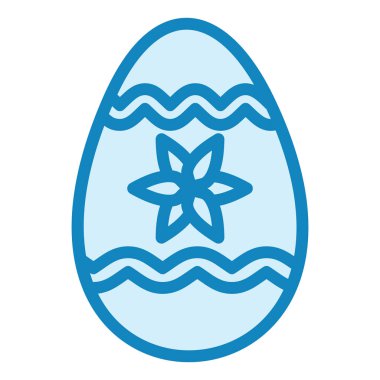 Paskalya yumurtası. Web simgesi basit illüstrasyon 