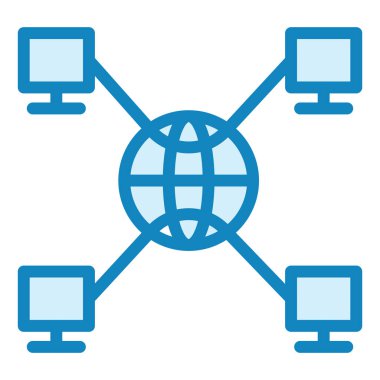 küresel ağ. Basit resimleme