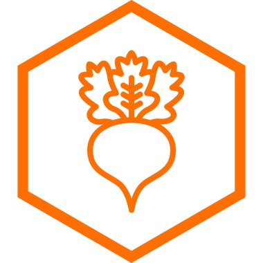 Havuç simgesi vektör illüstrasyonu