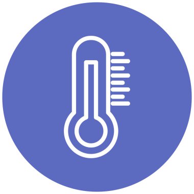 Termometre. Web simgesi basit tasarım