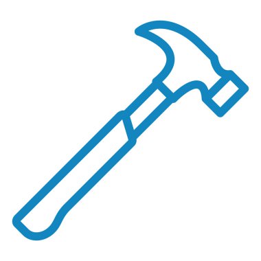 Çekiç. Web simgesi basit illüstrasyon