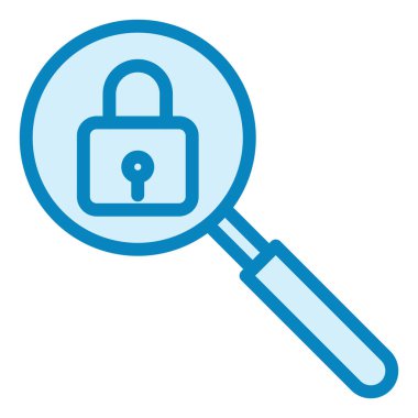 Güvenlik. Web simgesi basit illüstrasyon