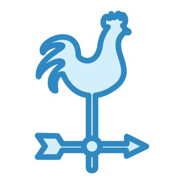 Weathercock modern ikon vektör çizimi