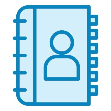 İletişim Defteri. Web simgesi basit tasarım 