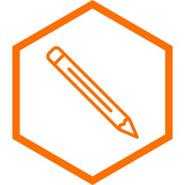 Kalem. Web simgesi vektör illüstrasyonu