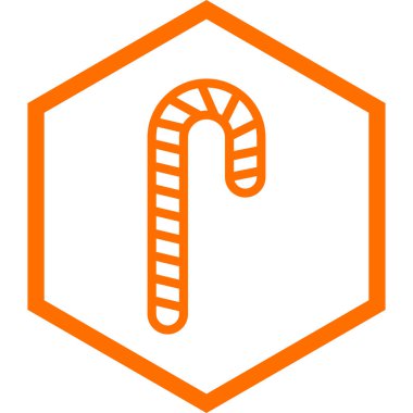 Çubuk şeker. vektör illüstrasyonu