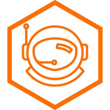 Kişisel ve ticari kullanım için turuncu çizgi simgesi...