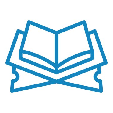 kitap simgesi vektör illüstrasyonu